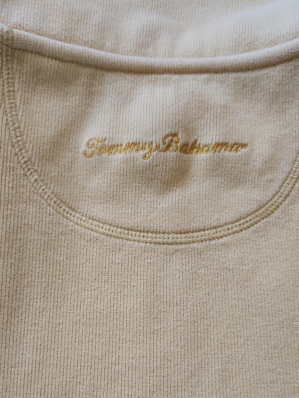Tommy Bahama Women's Aruba Half-Zip Size XL Yellow - Picture 7 of 7